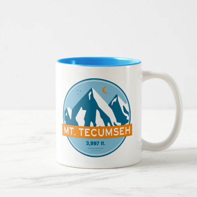Tasse 2 Couleurs Mt. Tecumseh New Hampshire Stars Moon (Droit)