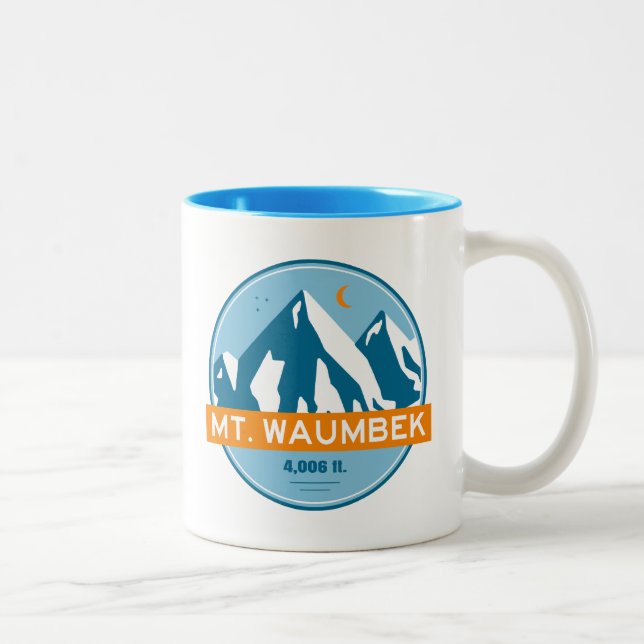 Tasse 2 Couleurs Mt. Waumbek New Hampshire Stars Moon (Droit)