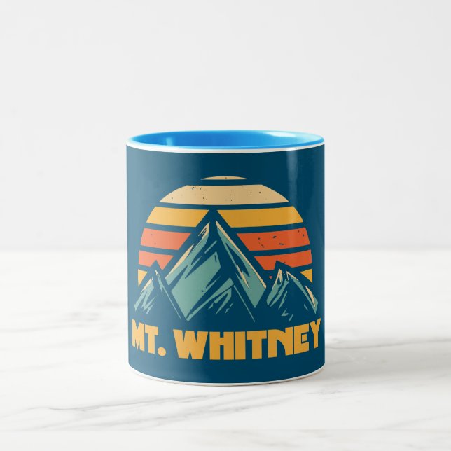 Tasse 2 Couleurs Mt. Whitney California Retro Turquoise (Centre)
