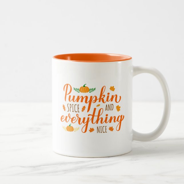 Tasse 2 Couleurs Mug-Café-Automne (Droit)