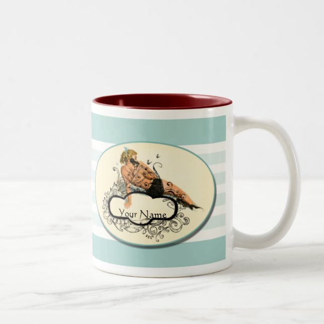 Tasse 2 Couleurs Mug, Coupe du café - PinUp (Droit)