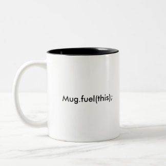 Tasse 2 Couleurs Mug.fuel (ceci) ;