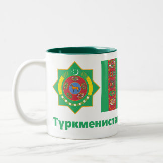 Tasse 2 Couleurs Mug/tasse de Turkménistan