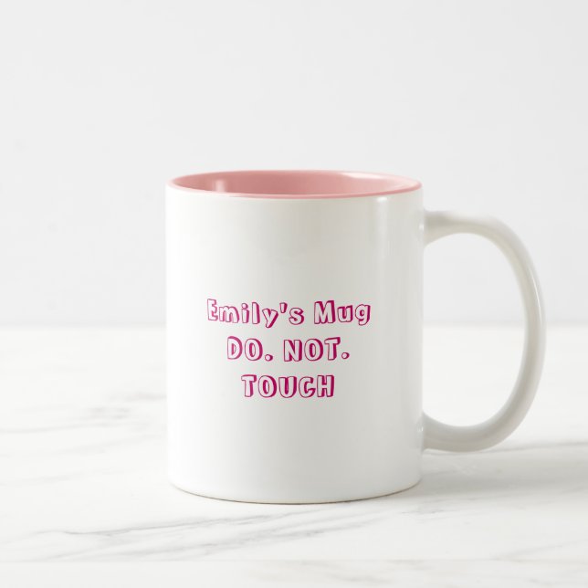 Tasse 2 Couleurs MugDO d'Emily. PAS. CONTACT (Droit)