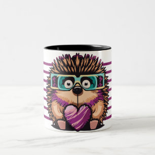 Tasse 2 Couleurs Mugshot d'amour de hérisson