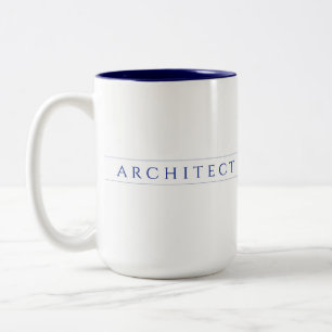 Tasse 2 Couleurs Mugue bicolore marine foncé ARCHITECTE