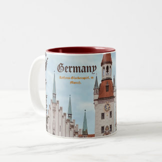 Tasse 2 Couleurs Munich allemand, personnalisable