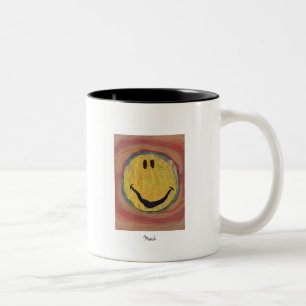Tasse 2 Couleurs muqueuse edvard munch happy face