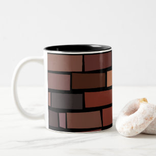 Tasse 2 Couleurs Mur de briques coloré