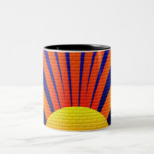 Tasse 2 Couleurs Mur du coucher du soleil