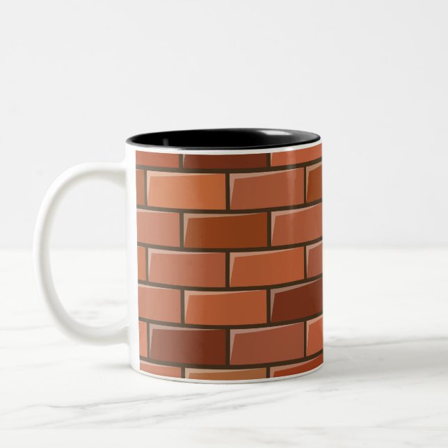 Tasse 2 Couleurs mur en brique (Gauche)