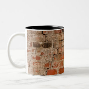 Tasse 2 Couleurs Mur en brique fissurée