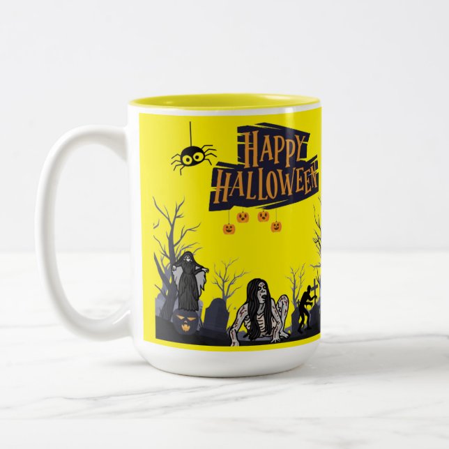 Tasse 2 Couleurs Murmur de l'Heure Sorcière jaune (Gauche)