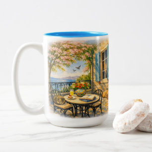 Tasse 2 Couleurs Murmur de sauge Vie marine vintage