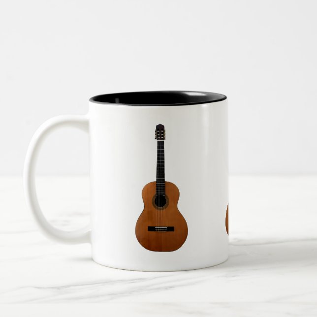 Tasse 2 Couleurs Musical Abstrait Guitares Cool (Gauche)