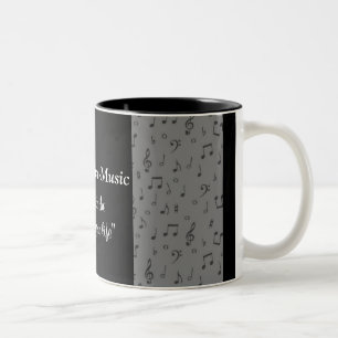 Tasse 2 Couleurs MusicNoteMug-personnaliser toute couleur