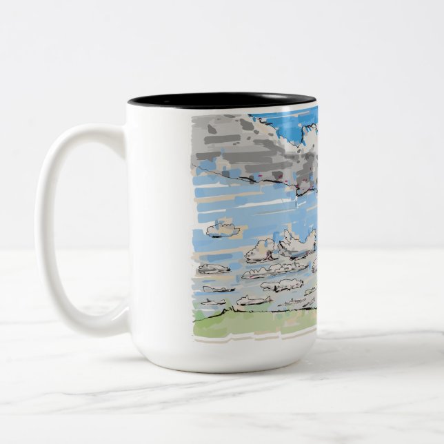 Tasse 2 Couleurs Musique (Gauche)