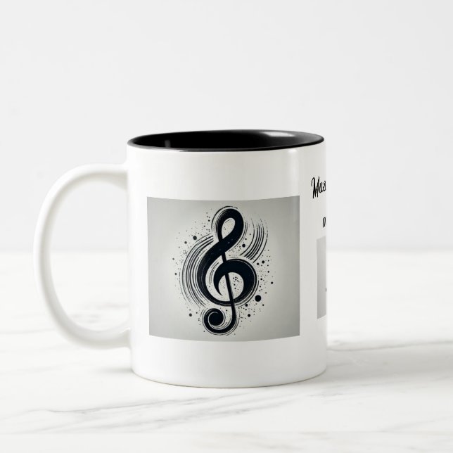 Tasse 2 Couleurs Musique (Gauche)
