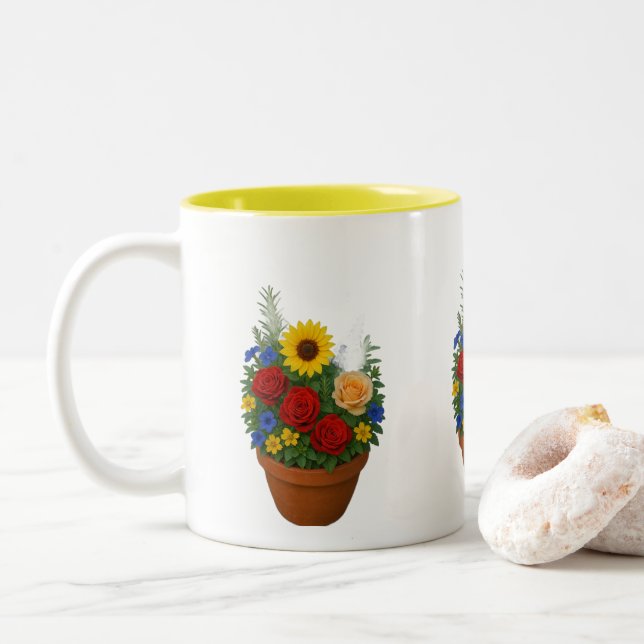 Tasse 2 Couleurs Musique (Avec donut)