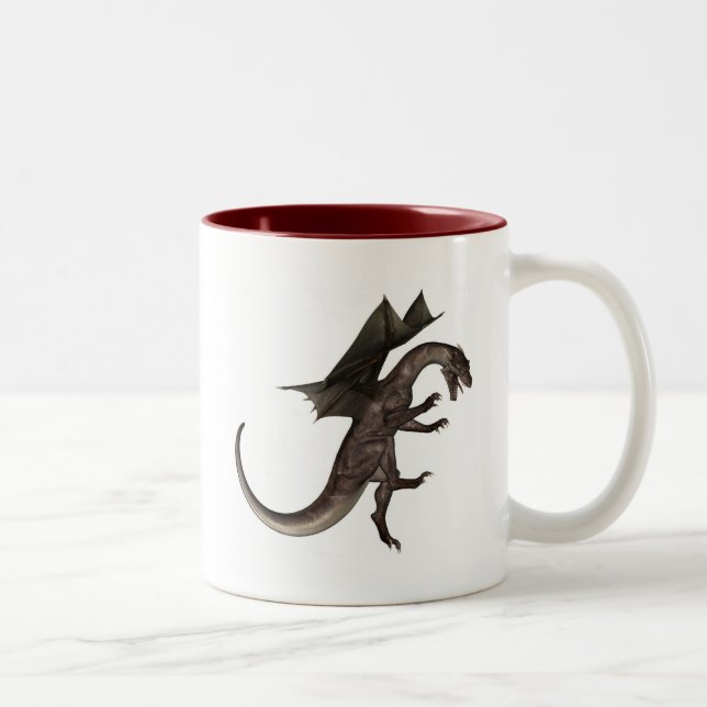 Tasse 2 Couleurs Musique à café Dragon (Droit)