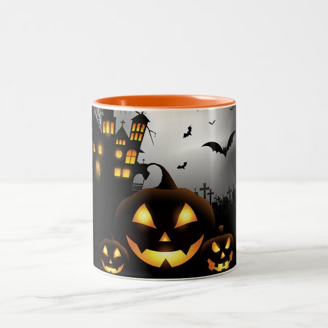 Tasse 2 Couleurs Musique à café Halloween (Centre)