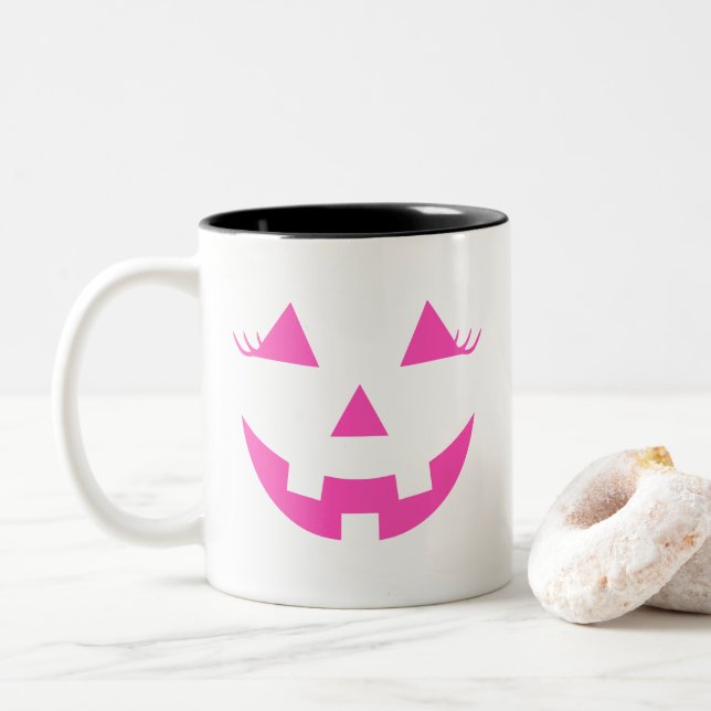 Tasse 2 Couleurs Musique à café Halloween (Avec donut)