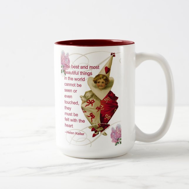 Tasse 2 Couleurs Musique à café Valentine (Droit)