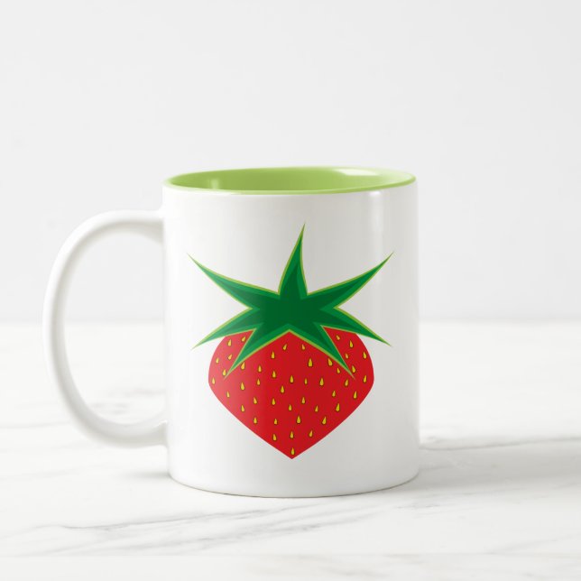 Tasse 2 Couleurs Musique aux fraises (Gauche)