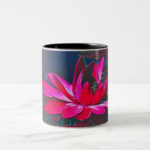 Tasse 2 Couleurs Musique avec Nénuphar rose chaud