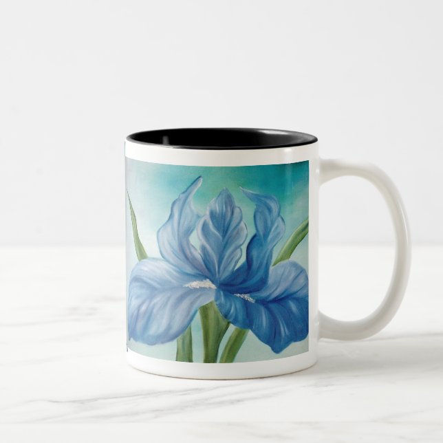 Tasse 2 Couleurs Musique bleue Iris (Droit)