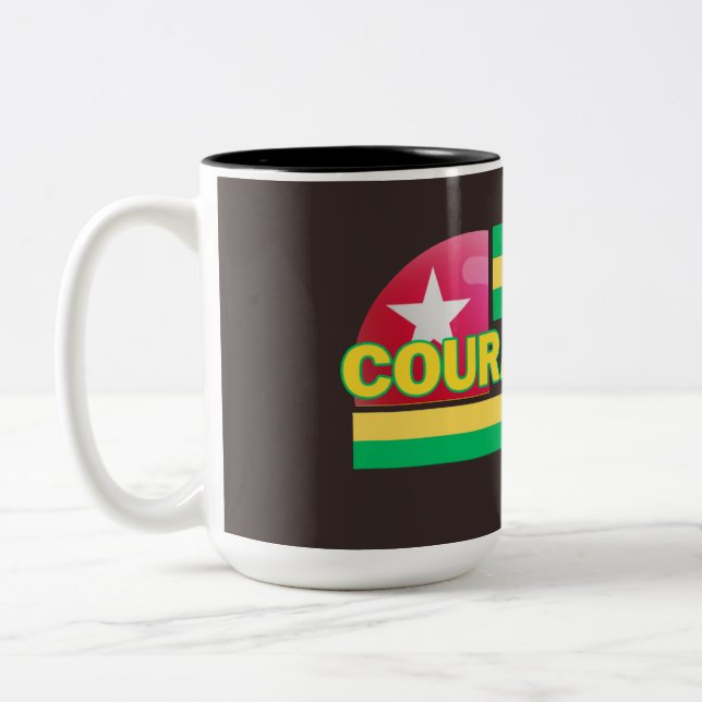 Tasse 2 Couleurs Musique courageuse des étudiants togolais (Gauche)