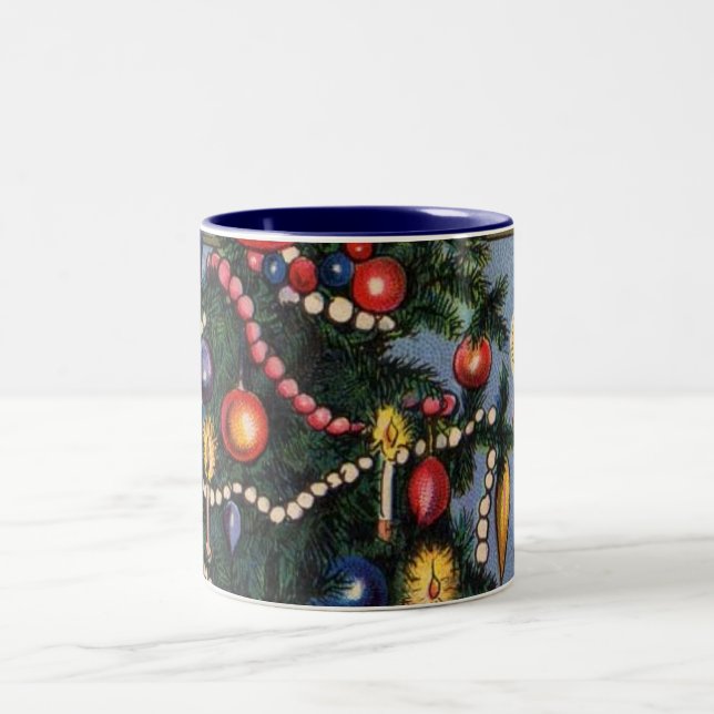 Tasse 2 Couleurs Musique d'arbre de Noël (Centre)