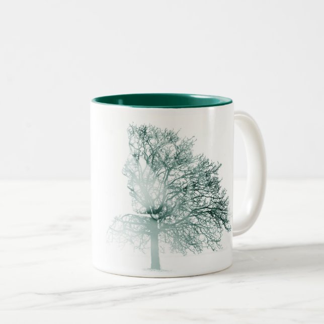 Tasse 2 Couleurs Musique d'arbre pour femmes (Devant droit)