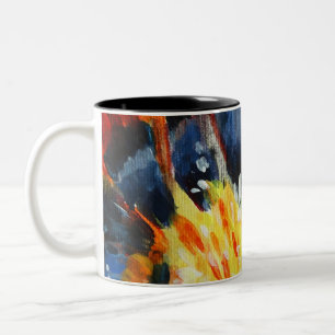 Tasse 2 Couleurs Musique d'art orangé