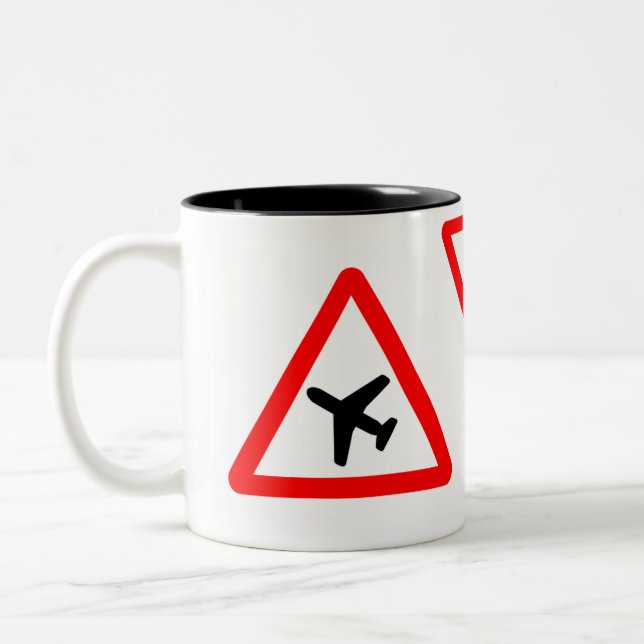 Tasse 2 Couleurs Musique d'avion (Gauche)