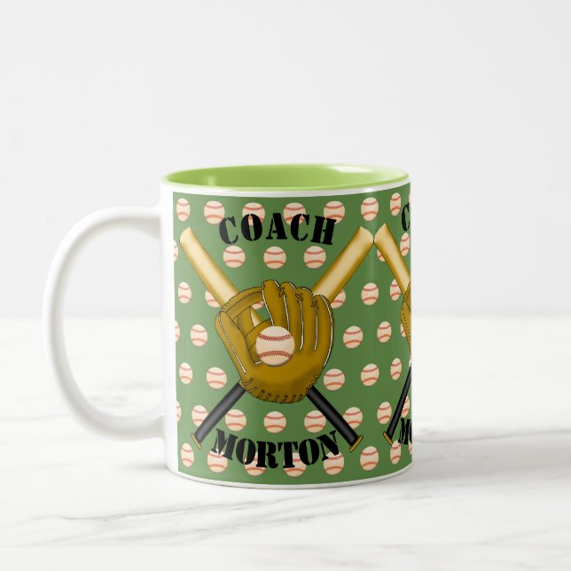 Tasse 2 Couleurs Musique de baseball (Gauche)