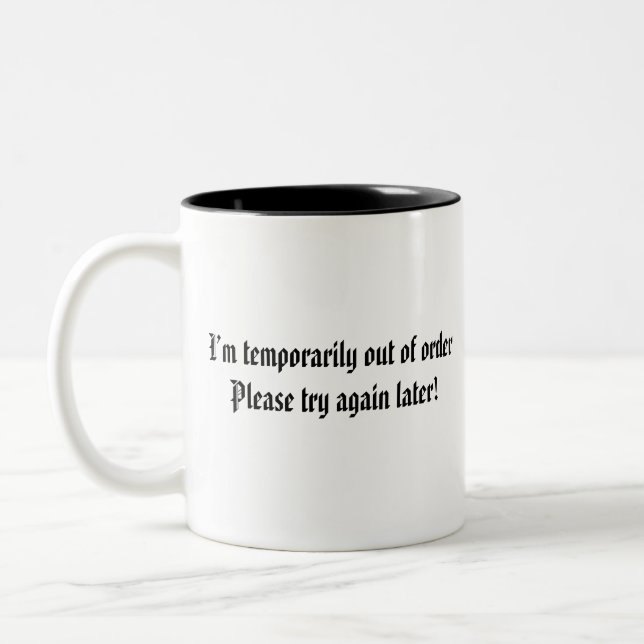 Tasse 2 Couleurs Musique de café amusante (Gauche)