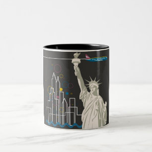 Tasse 2 Couleurs Musique de café de New York