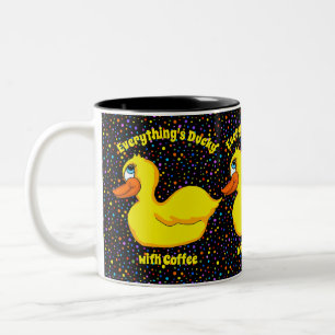 Tasse 2 Couleurs Musique de canard jaune