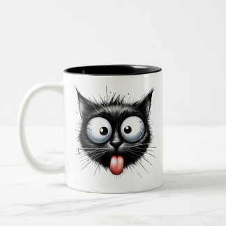 Tasse 2 Couleurs Musique de chat noir