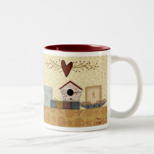 Tasse 2 Couleurs Musique de collection primitive