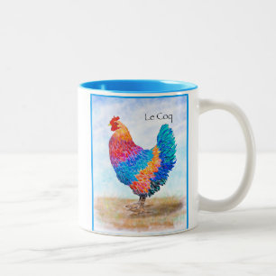 Tasse 2 Couleurs Musique de coq française