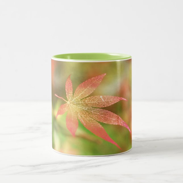 Tasse 2 Couleurs Musique de foulée d'automne (Centre)