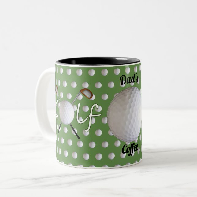 Tasse 2 Couleurs Musique de golf (Devant gauche)