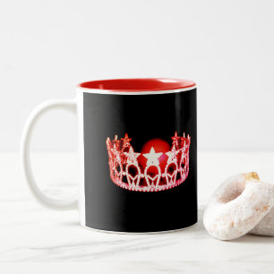 Tasse 2 Couleurs Musique de la Couronne rouge à Miss USA