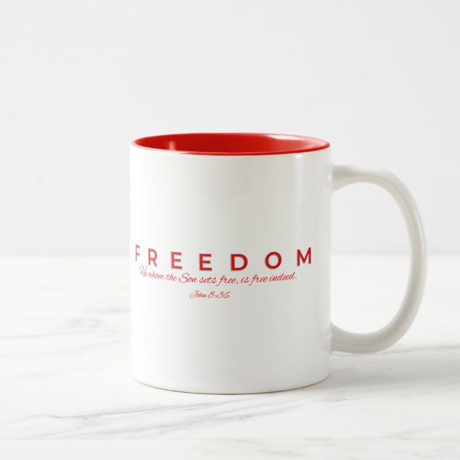 Tasse 2 Couleurs Musique de la liberté (Droit)