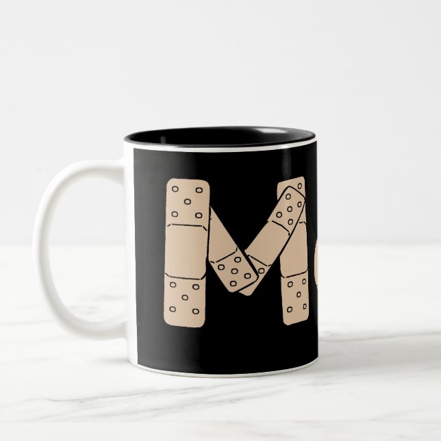 Tasse 2 Couleurs Musique de la maman de l'aide de bande (Gauche)
