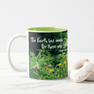 Tasse 2 Couleurs Musique De La Nature Citation Inspirationnelle