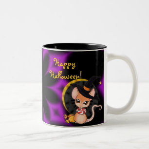Tasse 2 Couleurs Musique de la souris d'Halloween