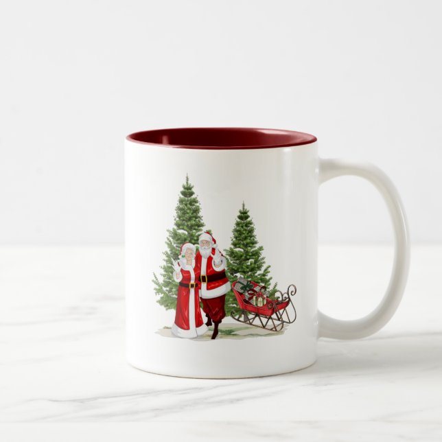 Tasse 2 Couleurs Musique de Noël (Droit)
